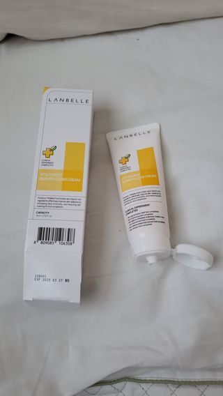 랑벨 비타 에너지 잡티 크림 75ml (피부 속 기미완화크림) — 5점을 준 리뷰어가 2022년 5월 올린 사용 사진