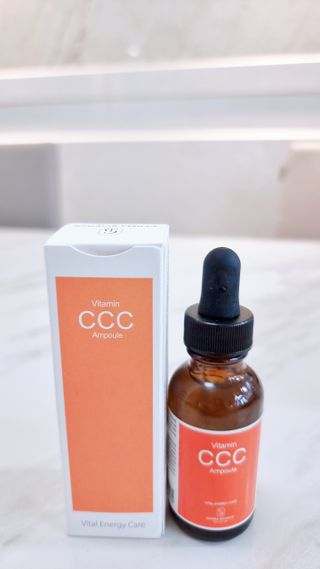 더마 사이언스 비타민 CCC 앰플 기미 브라이트닝 세럼 30ml — 5점을 준 리뷰어가 2021년 8월 올린 사용 사진
