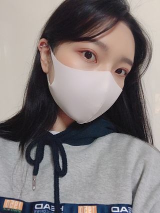 [에이블밤부] 리퓨어 쿠퍼 마스크 10color — 3.5점을 준 리뷰어가 2021년 1월 올린 사용 사진