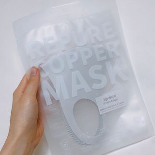[에이블밤부] 리퓨어 쿠퍼 마스크 10color — 3점을 준 리뷰어가 2021년 1월 올린 사용 사진