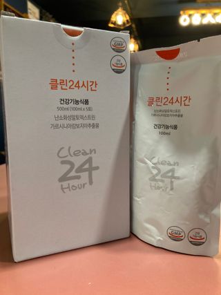 클린24시간 1BOX(5포) + 전용보틀(500ml) — 5점을 준 리뷰어가 2022년 10월 올린 사용 사진