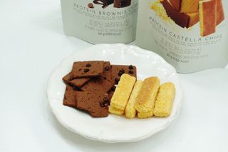 신상품) 딜라이트 프로젝트 프로틴  브라우니칩/ 카스테라칩 총 6EA — 4.5점을 준 리뷰어가 2022년 5월 올린 사용 사진