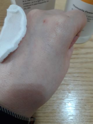 나나스킨 캐모마일아쿠아수딩토너 — 5점을 준 리뷰어가 2021년 5월 올린 사용 사진