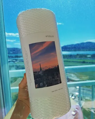 부직포나라 중금속유해물질ZERO 뜯어쓰는 주방 일회용수세미 60매 2매 — 5점을 준 리뷰어가 2022년 9월 올린 사용 사진