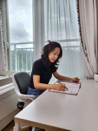 [웅진컴퍼스 EEA] 일상영어표현 낭독편+액티비티북 — 5점을 준 리뷰어가 2023년 7월 올린 사용 사진