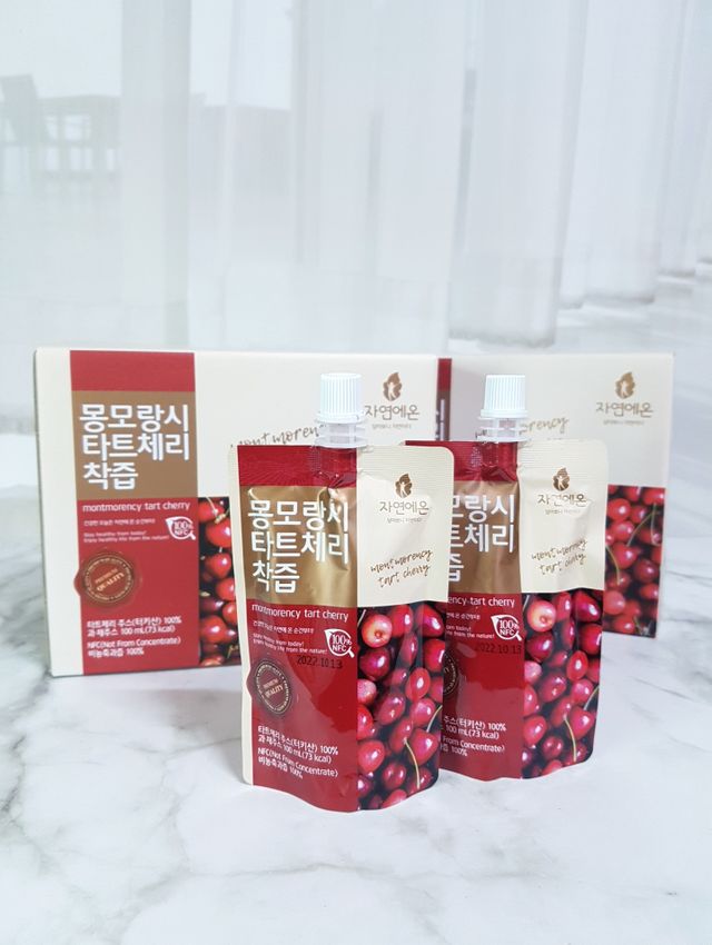 자연에온 몽모랑시 타트체리 착즙 100mL 10개입 2BOX 리뷰 사진