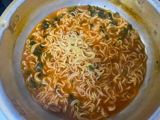 [풀무원] 자연은맛있다 정면, 백면, 홍면  세트 — 5점을 준 리뷰어가 2021년 4월 올린 사용 사진
