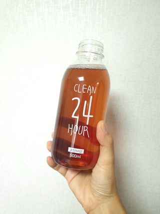 클린24시간 1BOX(5포) + 전용보틀(500ml) — 4.5점을 준 리뷰어가 2023년 8월 올린 사용 사진