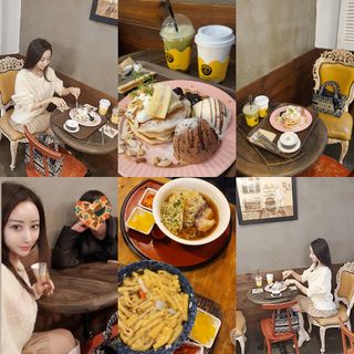 카페 더달달 [더달달 역삼점] 팬케이크 or 와플 + 음료2 + 쇼콜라1 — 5점을 준 리뷰어가 2021년 11월 올린 사용 사진