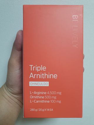 오늘도 트리플아르니틴 — 4.5점을 준 리뷰어가 2022년 8월 올린 사용 사진