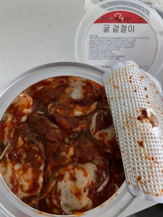 셰프애찬 별미김치 굴겉절이 1kg — 5점을 준 리뷰어가 2022년 12월 올린 사용 사진