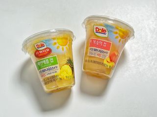 돌 MF[Dole] 파인애플컵/망고컵/복숭아컵 198g 6입X1박스 (맛 1가지 랜덤 발송) — 5점을 준 리뷰어가 2023년 5월 올린 사용 사진