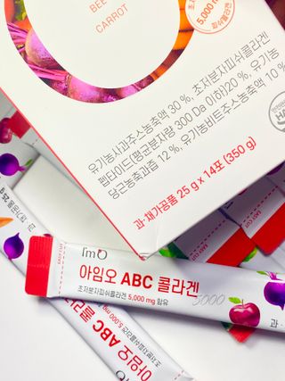 아임오 ABC 콜라겐 젤리 14포 — 4.5점을 준 리뷰어가 2022년 3월 올린 사용 사진