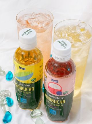 더그레잇티 콤부차 [매일유업] 더그레잇티 44kcal 콤부차 300ml *12개입 (오리지널 6개+베리리치 6개) — 3.5점을 준 리뷰어가 2023년 8월 올린 사용 사진