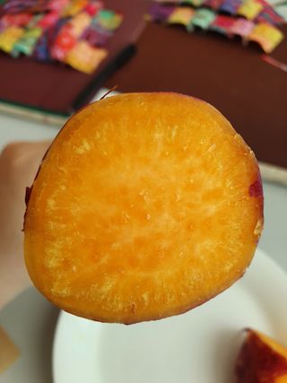 해뜨온 거산 노랑밤고구마 (3,4,5,10 kg) 한입 — 5점을 준 리뷰어가 2021년 10월 올린 사용 사진