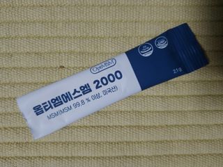 바른비타민 옵티엠에스엠2000 1박스 60포 관절 연골 복합건강기능식품 — 5점을 준 리뷰어가 2021년 6월 올린 사용 사진