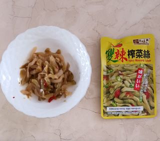 루시델리 야미하우스 홍콩 스파이시 프리미엄 짜사이 무침 500g — 4점을 준 리뷰어가 2024년 6월 올린 사용 사진
