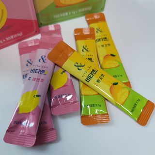 비타앤C 레몬맛, 망고맛 — 5점을 준 리뷰어가 2021년 6월 올린 사용 사진