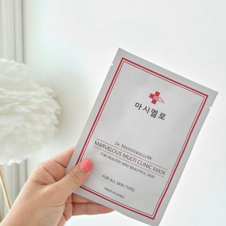 닥터마시멜로 마블러스 멀티 클리닉 마스크 — 5점을 준 리뷰어가 2021년 6월 올린 사용 사진