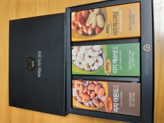 짜먹는 이지견과 짜먹는 이지아몬드, 짜먹는 이지허니피넛, 짜먹는 이지캐슈넛 각 10g X  10포 — 3점을 준 리뷰어가 2021년 3월 올린 사용 사진