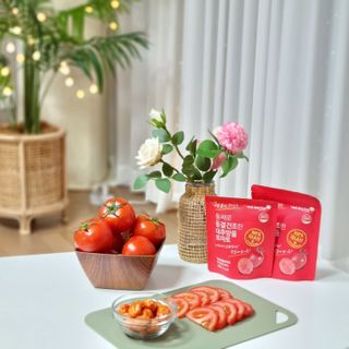 레드닥터 완숙토마토 + 통째로 동결건조한 대추방울토마토 — 5점을 준 리뷰어가 2022년 11월 올린 사용 사진