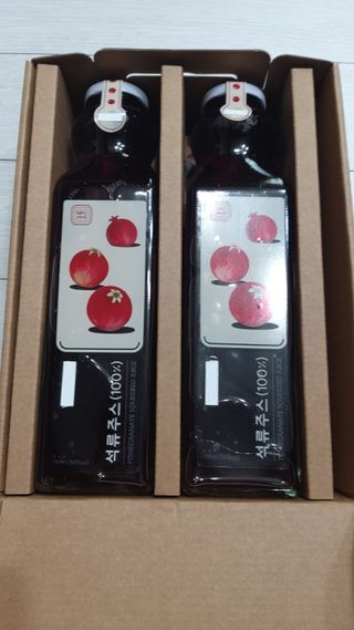 [바이윙클] 페르시아 유기농 석류 착즙주스 750ml 2병 + 선물박스 세트 — 5점을 준 리뷰어가 2022년 3월 올린 사용 사진