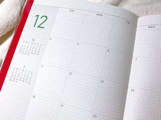 리훈 2023년 아이라이크 모눈 다이어리 미니달력 세트 — 5점을 준 리뷰어가 2022년 11월 올린 사용 사진