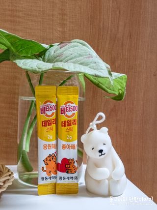 광동생활건강 [광동] 비타500데일리스틱  ★빼빼로데이★ 30포+70포+ 뚱랑이스티커+빼빼로+쇼핑백 — 5점을 준 리뷰어가 2022년 11월 올린 사용 사진