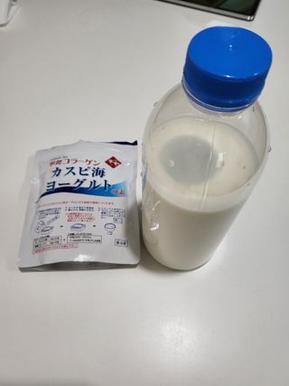 하나마이 [BEST 판매율 1위] 카스피해 유산균 종균_발효기가 필요없이 간편하게 만들어 먹는 요거트 생유산균 — 5점을 준 리뷰어가 2023년 3월 올린 사용 사진