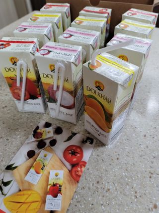 도이캄 착즙 완숙 토마토 200ml 12팩 무설탕 태국왕실 기내식주스 — 5점을 준 리뷰어가 2021년 2월 올린 사용 사진