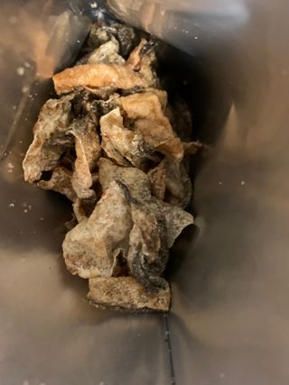 오희숙 전통부각 명인 찹쌀김부각, 찹쌀다시마부각, 황태껍질튀각 총 6봉 — 5점을 준 리뷰어가 2021년 6월 올린 사용 사진