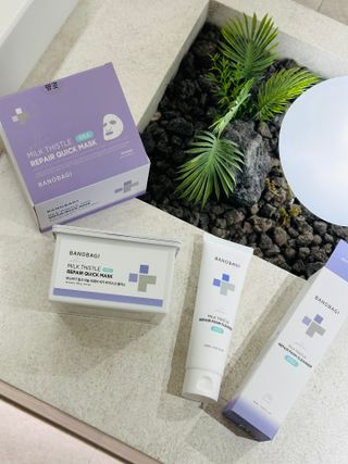 바노바기 코스메틱 바노바기 밀크씨슬 리페어 시카 폼 클렌저 플러스 120ml + 퀵 마스크 플러스 30매 — 5점을 준 리뷰어가 2023년 7월 올린 사용 사진