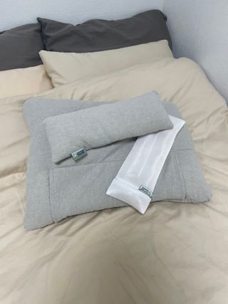 브랜드K 플래그십스토어 [브랜드K X 가온힐 코튼샤워]편백 인서트 베개, 편백파우치, 높이조절 솜파우치 — 5점을 준 리뷰어가 2022년 1월 올린 사용 사진