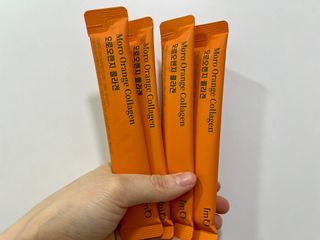 아임오 모로오렌지 콜라겐 1box (14포) — 5점을 준 리뷰어가 2023년 3월 올린 사용 사진