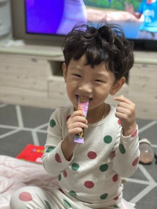다나음 180도 칼슘젤리+아연면역젤리 — 5점을 준 리뷰어가 2021년 12월 올린 사용 사진