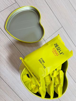 맛있는 비타민 습관 레모나 카카오프렌즈 에디션 — 5점을 준 리뷰어가 2021년 12월 올린 사용 사진