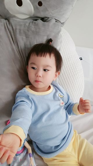 일동제약 마이니 마이니 지니키즈 유산균 츄어블, 멀티비타 set — 5점을 준 리뷰어가 2021년 3월 올린 사용 사진