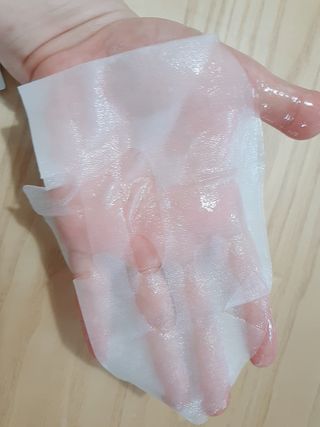 아미퓨어 촉촉하고 밝은 피부를 만들어주는 1일1팩, 아미노이펙트 마스크 10매 — 5점을 준 리뷰어가 2021년 7월 올린 사용 사진