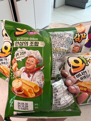 오!감자 어니언맛 오감자 어니언맛 — 5점을 준 리뷰어가 2024년 6월 올린 사용 사진