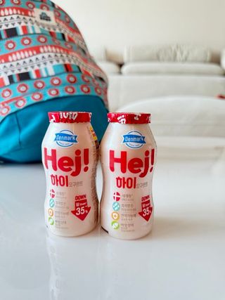 [구매평]덴마크 하이(Hej!) 브랜드 패키지(요구르트, 그릭요거트)only 로켓프레쉬 — 5점을 준 리뷰어가 2025년 4월 올린 사용 사진