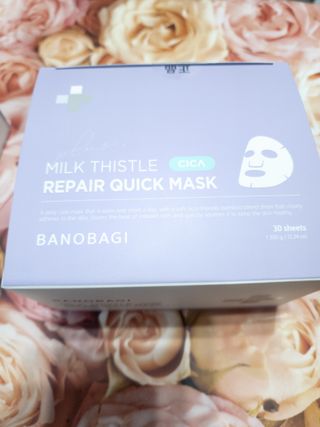바노바기 코스메틱 바노바기 밀크씨슬 리페어 시카 폼 클렌저 플러스 120ml + 퀵 마스크 플러스 30매 — 5점을 준 리뷰어가 2023년 8월 올린 사용 사진