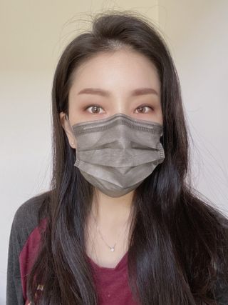 에어에이드 컬러 덴탈 마스크 — 3.5점을 준 리뷰어가 2021년 8월 올린 사용 사진