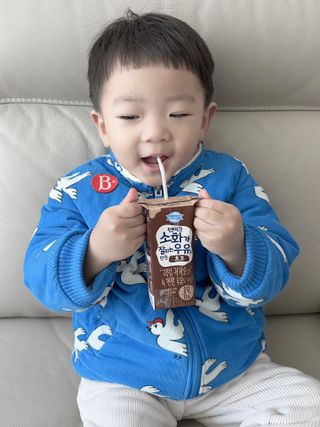 [구매평]덴마크 소화가 잘되는 우유로 만든 초코, 190ml, 24개 — 5점을 준 리뷰어가 2025년 2월 올린 사용 사진