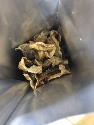 오희숙 전통부각 명인 찹쌀김부각, 찹쌀다시마부각, 황태껍질튀각 총 6봉 — 5점을 준 리뷰어가 2021년 6월 올린 사용 사진