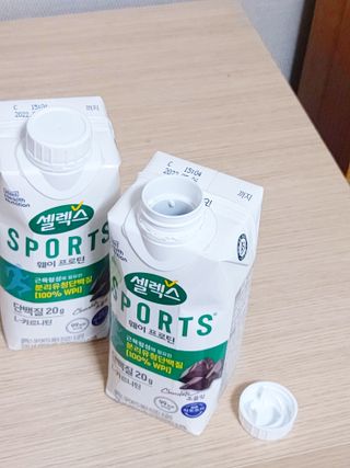 셀렉스스포츠 셀렉스 스포츠 드링크 초콜릿 _ 330ml x 12팩 — 5점을 준 리뷰어가 2021년 12월 올린 사용 사진