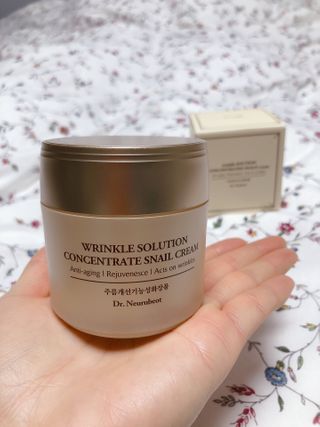Dr.느루벗 느루벗 링클 솔루션 콘센트레이트 스네일 탄력 달팽이 크림 80g — 5점을 준 리뷰어가 2021년 2월 올린 사용 사진