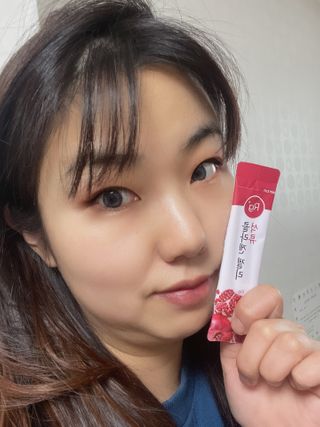 함초록 Rg+ 석류콜라겐젤리 — 5점을 준 리뷰어가 2021년 3월 올린 사용 사진
