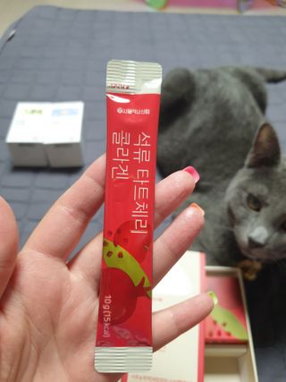 서울약사신협_석류 타트체리 콜라겐_10g x 30포 — 5점을 준 리뷰어가 2021년 7월 올린 사용 사진