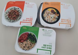 직탁 식단관리 3종 도시락(꼬막 듬뿍 곤드레비빔밥, 알리오올리오 불고기오믈렛, 매콤쭈꾸미 시래기유채밥) — 4점을 준 리뷰어가 2022년 6월 올린 사용 사진