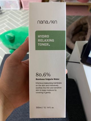 나나스킨 하이드로릴렉싱토너 — 4.5점을 준 리뷰어가 2021년 5월 올린 사용 사진